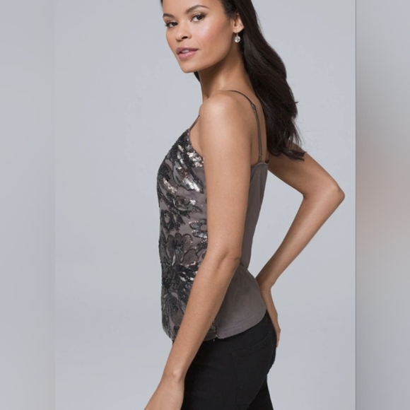 WHBM SL Sequin Flower Cami - Picture 2 of 9